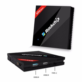 Rk3399 android smart-tv-boks 4 gb ram, 32 gb rom 2g/16g seks kjerne 2.4 g/5g ac wi-fi bluetooth-1000m h96 maks 4k streaming media player