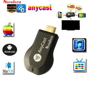 Anycast m2 iii plus miracast-chome kasta trådlös hdmi 1080p tv stick adapter wifi display spegel mottagare dongle för ios och android