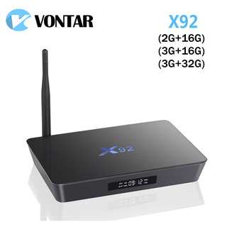 Vontar x92 android tv box 7.1 3gb 32gb smart-tv-box octa core amlogic s912 5g wi-fi trådlöst lan 4k bt4.0 tim.265 set-top box 2 gb 16 gb