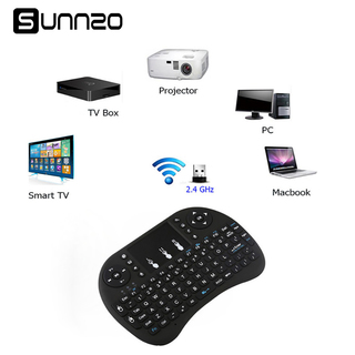 Sunnzo p9 mini langaton näppäimistö air mouse usb-näppäimistö kaukosäädin touchpad xiaomi mi-ruutuun android tv-ruutuun a95x x96