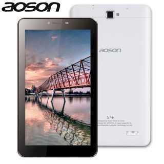 Tabletter aoson s7+ 7 tommer 3g-telefon opkald tablet pc android 7.0 16gb rom+1g ram quad core dual camare gps, wifi, bluetooth tabletter