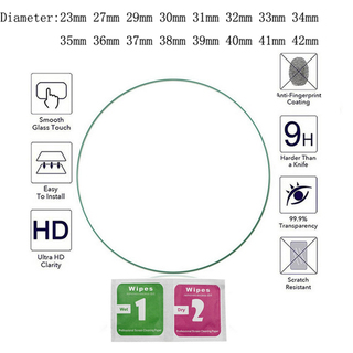 Sikai 3pcs 2.5 d ultra-tynn se herdet glass skjermbeskytter for 30 31 32 33 34 35 36 37 38 39 40 41 42 mm smart watch glass