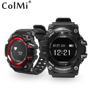 Colmi t1 smart ur vandtæt ip68 pulsmåler bluetooth 4.0 udendørs sport ur til ios android-telefon smartwatch