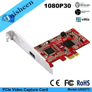 Hd-video capture-kort pcie 1080p30 hdmi-capture card vmix wirecast obs