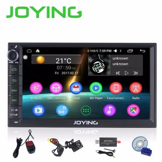 Joying officielle 7 2 din android 6.0 bil radio stereo fm/am-gps, bluetooth universal auto lyd med bakkamera dvr obd dab