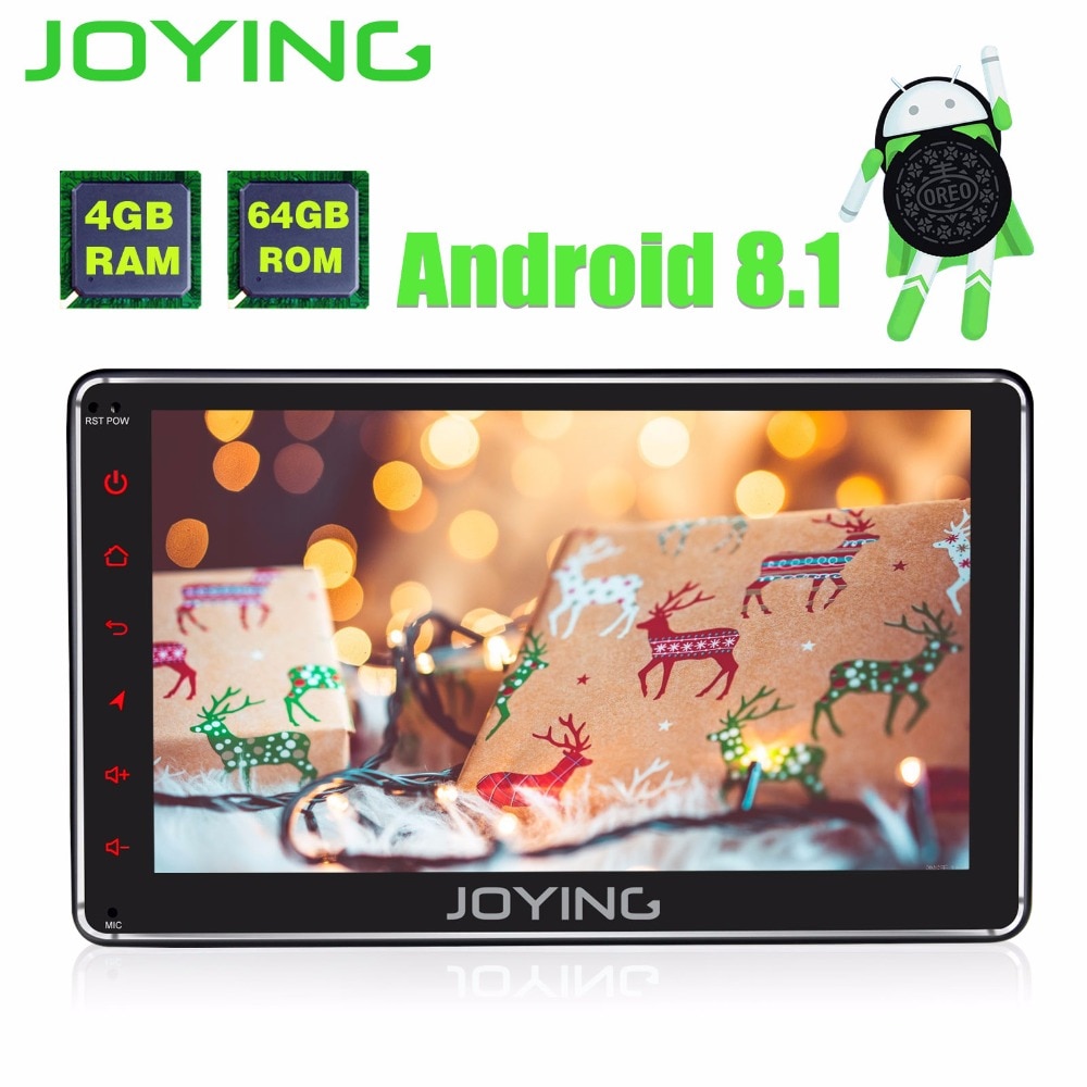 Joying 4gb 7inch 1din gps bil radio android 8.1 hd båndoptager styrende hjul gps navi-afspiller støtte rat/carplay