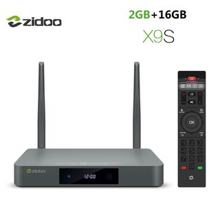 Zidoo x9s android 6.0+openwrt nas smart-tv-boks realtek rtd1295 2 gb 16 gb bluetooth 4.0, usb 3.0 sata 3.0 dolby og dts-hd media player