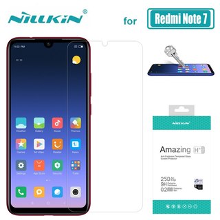 Xiaomi redmi note 7 6 5 pro glass nillkin 9h+ pro herdet glass skjermbeskytter for xiaomi redmi note 7 6 5 pro nilkin glass