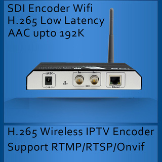 H. 265/h.264 sdi wi-fi trådlöst lan iptv encoder trådlöst sdi video encoder för iptv-sändningar stöd för rtmp rtsp onvif