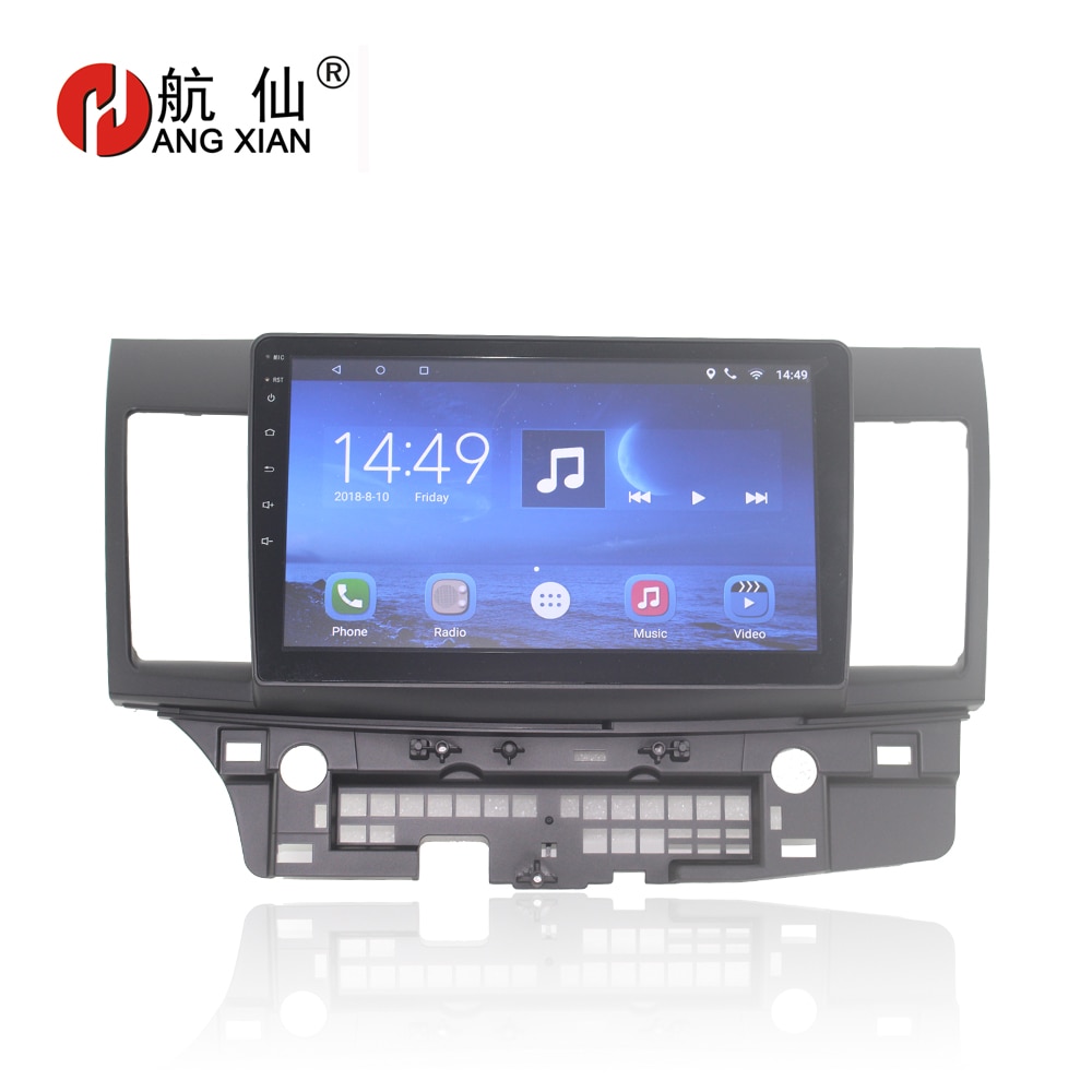 Gratis frakt 10.2 bil dvd med gps for mitsubishi lancer 2014 quadcore android 7.0 bil med radio 1 g ram,16g inand,ratt