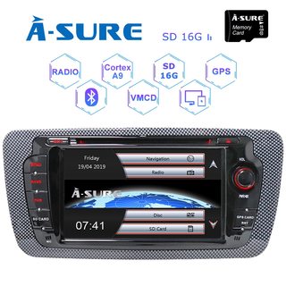 En sikker 2 din bil dvd-afspiller til seat ibiza 2009 2010 2011 2012 2013 med gps, 3g bluetooth-radio, rat kontrol