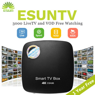 1 år iptv ingår esuntv csa96 iptv box 4g/32g arabiska spanien storbritannien franska tyskland italien nederländerna sverige portugal ex-yu xxx oss