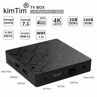 Hk1 android 7.1 smart tv boks 2 gb 16 gb amlogic s905w quad-core set-top-boks h.265 4k wifi media player pk x96 tx3 mini android-box