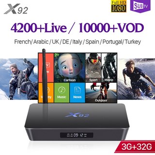 X92 franska arabiska iptv box amlogic s912 3gb 32gb iptv europa franska arabiska 1 år subtv kod iptv turkiska frankrike iptv box