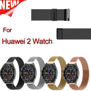 20mm leveys 2 huawei katsella urheilua hihna magetic sulkeminen milanese bändi ruostumaton teräs metalli smart katsella band