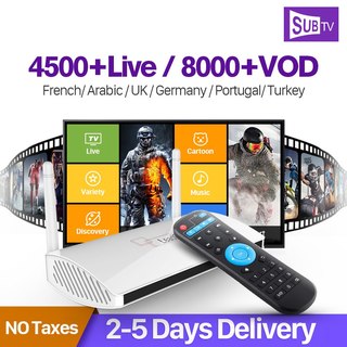 Arabiska frankrike iptv mottagare android box rk3229 quad-core box leadcool med subtv prenumeration 1 år iptv italien turkisk ip tv