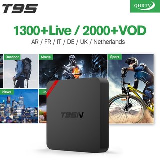 T95n iptv frankrike arabiska amlogic s905x quad core android med qhdtv iptv-abonnemang frankrike arabiska belgien nederländerna iptv