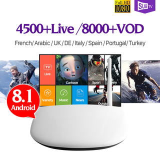 Iptv frankrike android 8.1 smart-tv-box med 1 år subtv kod full hd-iptv frankrike turkiska arabiska italia spanien portugal ip-tv-box