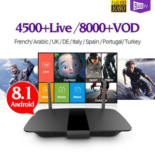 Leadcool iptv frankrike q1504 tv-mottagare android 8.1 quad-core med subtv abonnemang på iptv-frankrike arabiska portugal turkiska italia