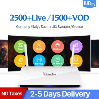 Iptv sverige leadcool android-ip-tv-box med 1 år iudtv kod iptv sverige storbritannien italien portugal franska spanien sverige arabiska iptv box