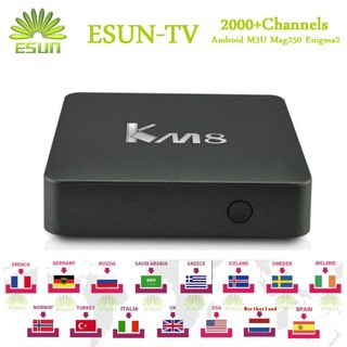 1 år gratis iptv esuntv km8 android tv box 6.0 2/16g s905x spanien tyskland sverige nederländerna portugal italienska vuxen xxx storbritannien